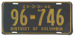 1945 Passenger plate no. 96-746