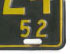 1952 plate detail