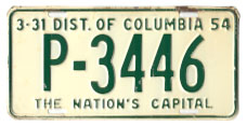 1953 plate no. P-3446